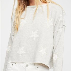 Free People Slouchy Star Sweatshirt